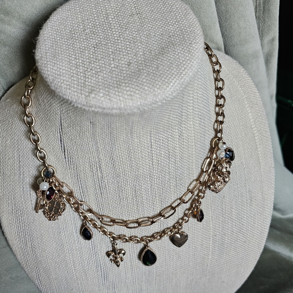 Chunky Gold Statement Necklace - image 5